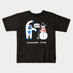 Snowman Bros Kids T-Shirt